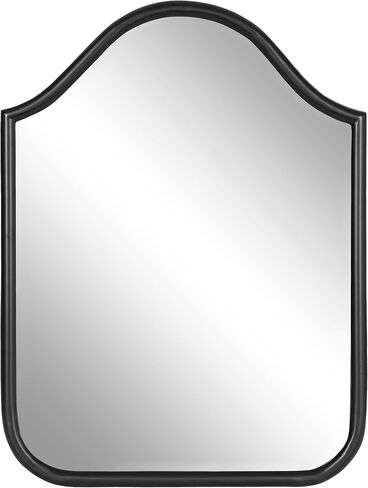 Kate and Laurel Fellows Scallop Arched Wall Mirror, 24 x 36, Antique Gold, Traditional Decorative Arch Mirror with Bold Curved Shape and Vintage Mirror Design in Saudi Arabia