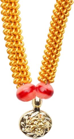 مجموعة Mala من حجر واحد مكونة من 4 قطع من أجل Laddu Gopal/Devi Maa/Radha Krishna/مجموعة مجوهرات الآلهة الهندية التقليدية Haar Sringar لتمثال Janmashtami All God Idol لتزيين مهرجان هولي (الحجم: -2 بوصة) in Saudi Arabia