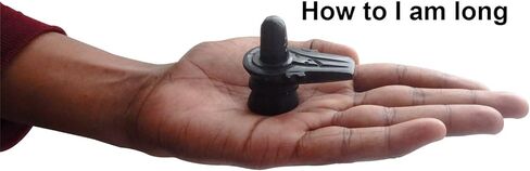 Hindu God Shiva Lingam Statue for Puja, Stone Carving, Portable Perfect for Traveling, Home Décor Statue - 3 inch in Kuwait