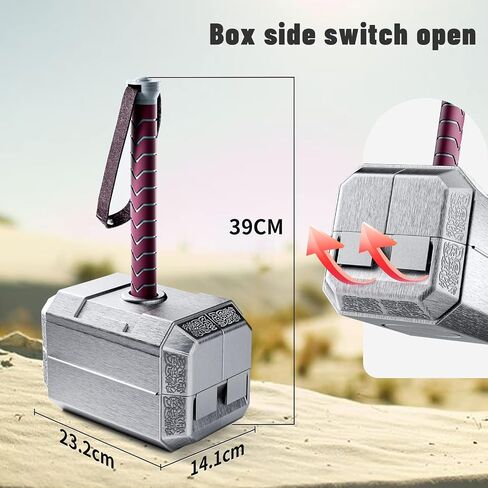 Hammer Tool Kit,Home Repair Tool Set Multifunctional Thor's Hammer Tool Box, DIY Thermoplastic Elastomer Hand Tool Novelty Marvel Holiday Gift in Saudi Arabia