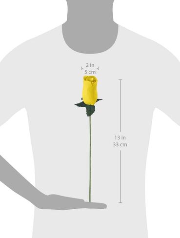الورود الخشبية الواقعية الصفراء 32 عدد in Kuwait