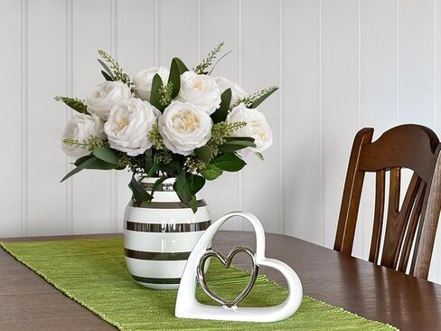 4PCS Fake Roses Champagne Flowers Faux Real Touch Austin Lifelike Rose Flower Petal with Long Stem Plant Silk Roses Artificial Bouquet for Wedding Party DIY Halloween Centerpiece Fall Decor in Kuwait