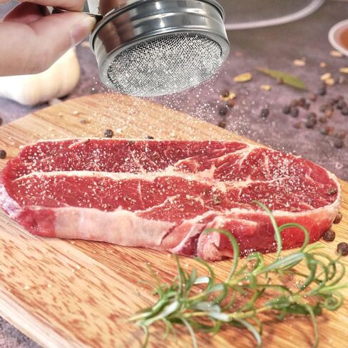 منفضة مسحوق السكر من سينهاي بمقبض، 3 هزازات مسحوق ملح من الفولاذ المقاوم للصدأ بأحجام مختلفة لدقيق مسحوق القرفة والفلفل - شبكة دقيقة in Kuwait