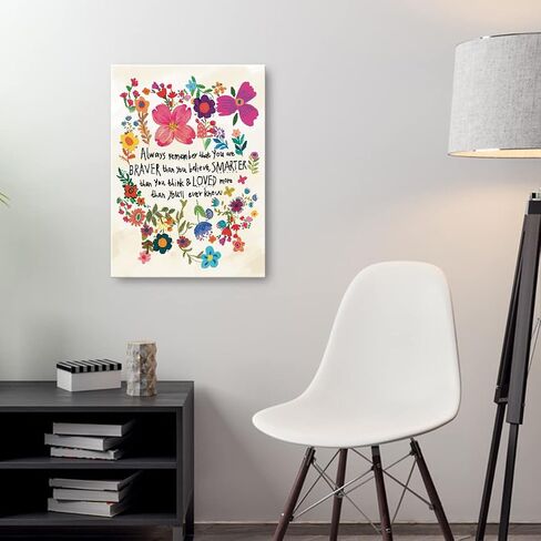 OTINGQD Affirmation Wall Decor,You Are Braver Than You Believe Poster,Inspirational Quotes Canvas Wall Art for Teens Girls Women Nursery Bedroom,Encouragements Gifts for Girls Sister Daughter in Saudi Arabia