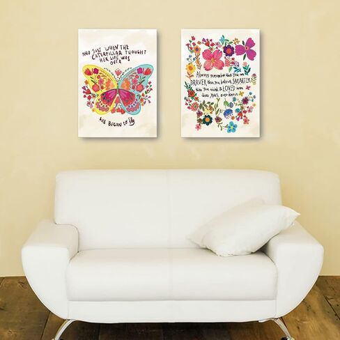 OTINGQD Affirmation Wall Decor,You Are Braver Than You Believe Poster,Inspirational Quotes Canvas Wall Art for Teens Girls Women Nursery Bedroom,Encouragements Gifts for Girls Sister Daughter in Saudi Arabia