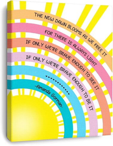 OTINGQD Affirmation Wall Decor,You Are Braver Than You Believe Poster,Inspirational Quotes Canvas Wall Art for Teens Girls Women Nursery Bedroom,Encouragements Gifts for Girls Sister Daughter in Saudi Arabia