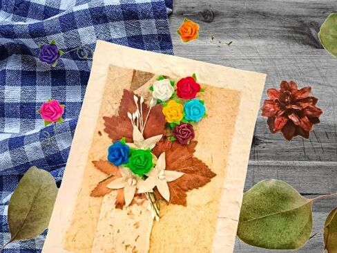 Mini Rose Artificial Mulberry Paper Flower Mixed Color Tone Decorative Small Roses Flowers for DIY Crafts Projects Scrapbooking Wedding Decorations. (Mixed Color) in Kuwait