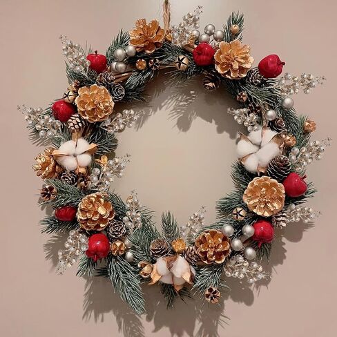 24 Pieces Christmas Glitter Berries Stems Artificial Berry Twig Stem Berry Picks Decorations for Christmas Ornaments, DIY Xmas Wreath, Holiday and Party Decor (Red) in Saudi Arabia