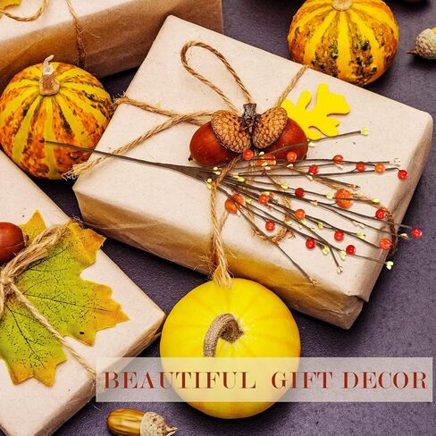 Cindeer 10 Pcs Fall Artificial Berry Stems Berry Picks Branches Autumn Thanksgiving Orange Stems Floral Arrangements with Fake Stem for Autumn Harvest Home Vase Festival Indoor Decor in Kuwait