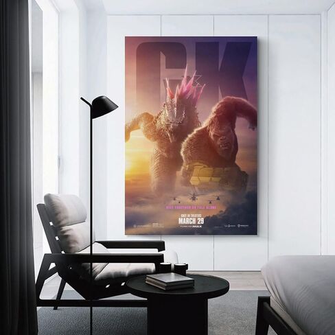 Generic Godzilla vs Kong 2 poster Movie Poster Artworks Canvas Poster Room Aesthetic Wall Art Prints Home Modern Decor Gifts Framed-unframed 16x24inch(40x60cm) in Saudi Arabia