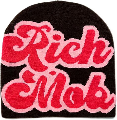 KELEBB Women Beanie Winter Warm Beanies Men Casual Skullies Outdoor Y2K Acrylic Knitted Hat Fashion Hip hop Trend Beanie，Rose Green in Saudi Arabia