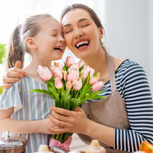 Tulip Artificial Flowers Bulk Faux Bouquets 12" Stems Fake Flowers Decoration Wedding Centerpiece Kitchen Office Home Decor, 14 pcs (Pink) in Saudi Arabia