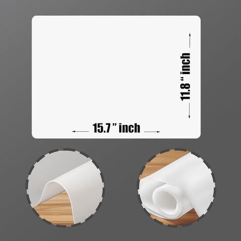 2 حزمة من سجادات السيليكون للراتنج والحرف اليدوية والسائل ومفرش الأطباق السيليكون (وردي + أزرق) in Kuwait