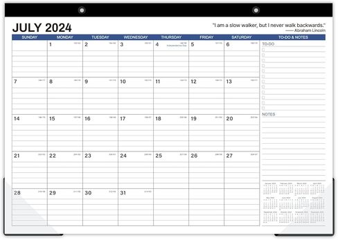 تقويم مكتب 2024-2025 - مارس 2024 - أغسطس 2025، تقويم 18 شهرًا 2024-2025، 17 بوصة × 12 بوصة، كتل كبيرة مسطرة، قائمة المهام والملاحظات، تقويم مكتب رائع للتنظيم in Kuwait