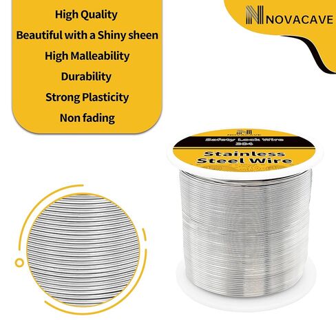 304 Stainless Steel Wire 1lb Spool, 16 Gauge Wire for Jewelry Making (Dia 1.3MM) in Saudi Arabia