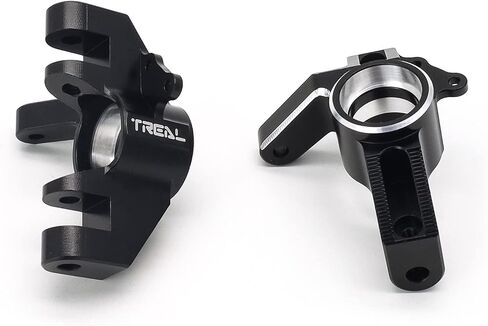 TREAL Alu# 7075 Front Steering Knuckles (Left&Right) for 1/10 Losi Hammer Rey U4 (Black) in Saudi Arabia