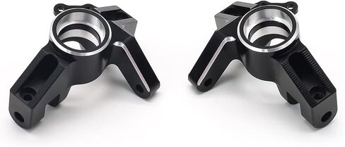 TREAL Alu# 7075 Front Steering Knuckles (Left&Right) for 1/10 Losi Hammer Rey U4 (Black) in Saudi Arabia
