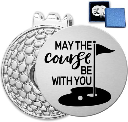 Funny Golf Ball Marker with Magnetic Hat Clip Stainless Steel,Novelty Golf Accessory with Gift Box,Best Golf Gifts for Men Women Husband Birthday Christmas Father's Day in Saudi Arabia