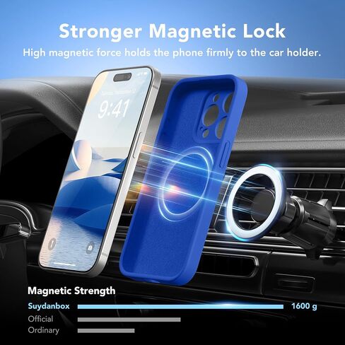 Magnetic for iPhone 14 Pro Max Case, Compatible with MagSafe, [Full Camera Protection][2 Screen Protectors] Silicone Shockproof Protective Phone Case for iPhone 14 Pro Max 6.7", Alpine Green in Saudi Arabia