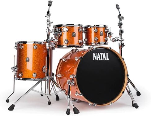 KMA-UF22-SI1 Originals Series Maple US Fusion 22 حزمة شل مكونة من 4 قطع - فضي لامع in Saudi Arabia