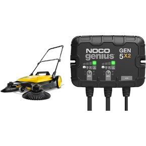 Kärcher Twin Walk-Behind Sweeper 26.8" Width & NOCO Genius 5X2 10A 2-Bank Marine Battery Charger
