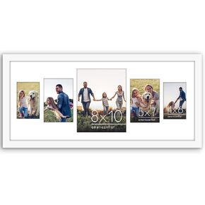 إطار صورة مجمعة مقاس 12 × 28 من Americanflat مع زجاج شبكي مصقول - يناسب صورة واحدة مقاس 8 × 10 أو صورتين مقاس 4 × 6 أو صورتين مقاس 5 × 7 أو صورة مقاس 12 × 28 - مجموعة إطارات حائط المعرض - مجموعة مميزة - أسود in Kuwait