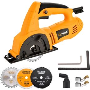 Hoteche 9-1/4-Inch Circular Saw 3-HP Heavy Duty Portable Table Saw with Saw Blade for Desktop Use
