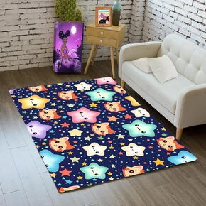 Cat Rug for Bedroom - Cat Rug for Girls Room Cartoon Cat Carpet, Lovely Cat Area Rug Kids Rug for Boys Girls, Cute Animal Cat Rugs for Bedroom Living Room Floor Mats Cat Door Mat, 3x5 Feet