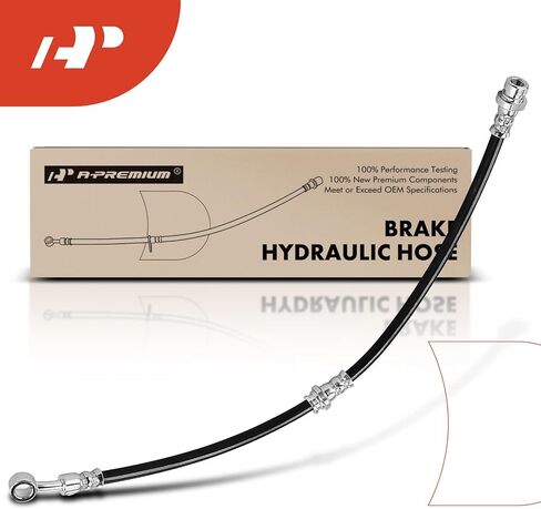 A-Premium Front Passenger Brake Hydraulic Hose Compatible with Select Hyundai Models - Santa Fe 2001-2006 2.4L 2.7L, 2003-2006 3.5L in Kuwait