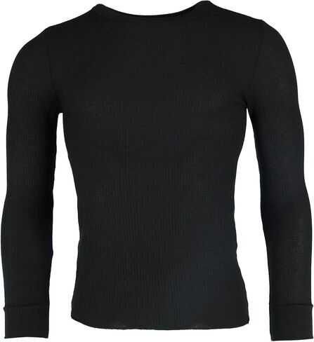 Fruit of the Loom Men's Recycled Waffle Thermal Underwear Crew Top Light Grey Heather Medium in Saudi Arabia
