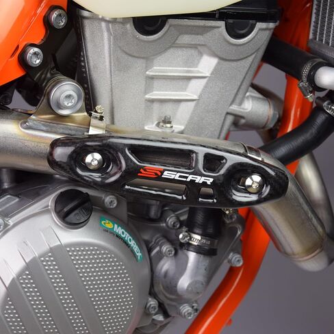 غطاء كاتم صوت واقي من حرارة العادم العالمي لـ 4 أشواط متوافق مع KTM SXF EXCF XCF XCFW SHERCO SEF SEFR HUSQVARNA FE FC FX GASGAS MCF ECF BETA in Saudi Arabia