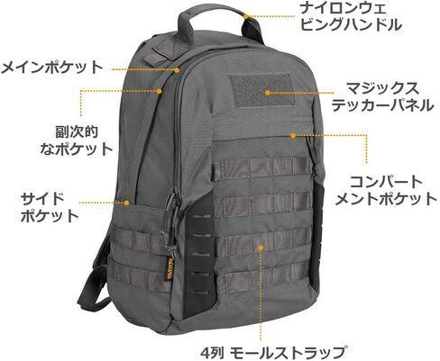 EXCELLENT ELITE SPANKER Military Tactical Backpack 18L Molle Backpacks Army Assault Survival Rucksack Pack (BLK) in Kuwait