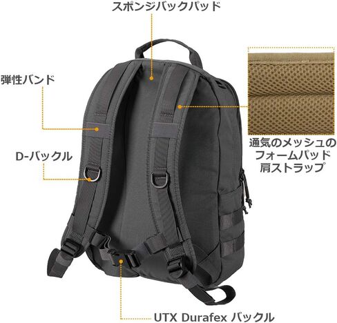 EXCELLENT ELITE SPANKER Military Tactical Backpack 18L Molle Backpacks Army Assault Survival Rucksack Pack (BLK) in Kuwait