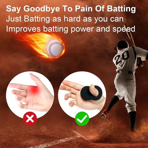 2 Pack Baseball Thumb Guard for Pro Batters, Hitter Training Aid, Thumb Guard Baseball & Softball Baseball Batting Grip Baseball Accessories Baseball Training Equipment Reduce Bat Sting-Pink Color in Saudi Arabia