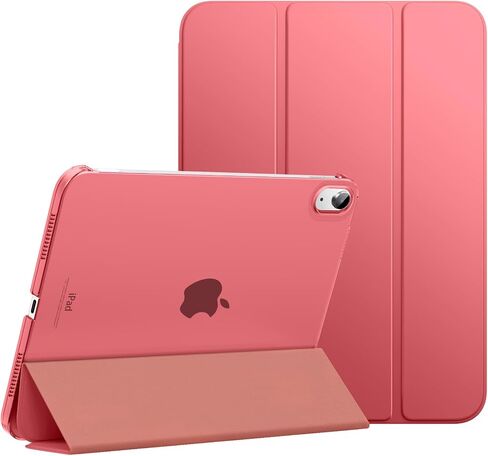 حافظة MoKo لجهاز iPad الجيل العاشر 2022، حافظة نحيفة صلبة من البولي كربونات بغطاء خلفي شفاف لجهاز iPad الجيل العاشر 10.9 بوصة 2022، تدعم معرف اللمس، الاستيقاظ/النوم التلقائي، أزرق فيروزي in Saudi Arabia