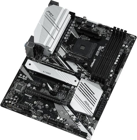 اللوحة الأم Asrock X570S PG Riptide AMD AM4 المقبس Ryzen™ 2000 و3000 و4000 G-Series و5000 و5000 G-Series DDR4 5000+ (OC) in Saudi Arabia