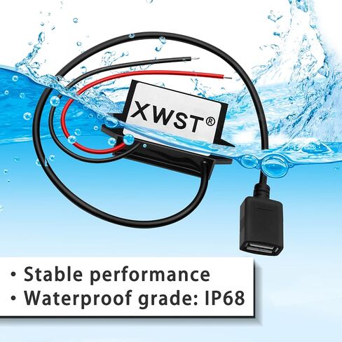 DC DC 8-85V to 5V USB converter 12V 24V 36V 48V 60V 72V to 5V 3A 15W with Dual USB output power Adapter converter Voltage Buck Regulator,Step-down Module,Waterproof Transformer in Saudi Arabia