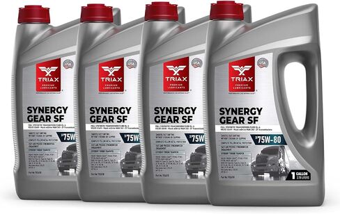 Triax Synergy Gear SF 75W-80 GL-4 Synthetic Transmission Fluid Compatible with Volvo iShift and Mack mDrive (1 Gal) in Saudi Arabia