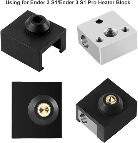 Creality Official 3D Printer Hotend Silicone Sock Heater Block Silicone Cover for Ender 3/3 Pro/3 V2, Ender 5/5 Plus/ 5 Pro, CR 10 Series, MK7/ 8/9 3D Printer Hotend (5 Pcs) in Saudi Arabia