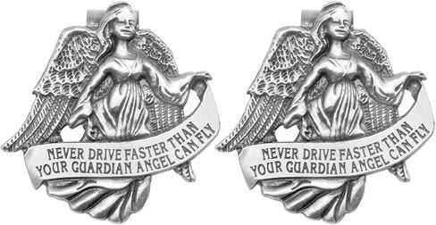 Guardian Angel Visor Clip Car Sun Visor Accessories Medal Bless Driving Safety Religious Gift for Driver, Parent, Family, Friend (1 Pcs) in Saudi Arabia