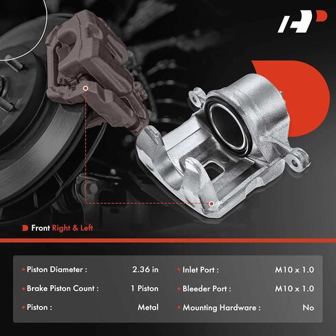 A-Premium Disc Brake Caliper Assembly without Bracket Compatible with Select Hyundai and Kia Models - Tucson 2005-2009, For Sportage 2005-2010, L4 2.0L, V6 2.7L, Sport Utility - Front Left Driver Side in Saudi Arabia