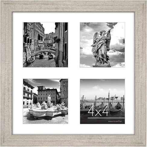 Americanflat 12x28 Collage Picture Frame with Polished Plexiglass - Fits One 8x10, Two 4x6 and Two 5x7 Photos or One 12x28 Photo - Gallery Wall Frame Set - Signature Collection – Black in Saudi Arabia