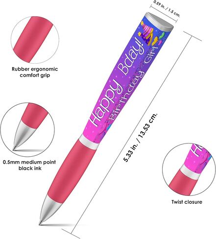 قلم عيد ميلاد سعيد (قلم واحد، ثلاثي الجوانب) - هدايا حفلات أعياد الميلاد للأطفال - أقلام رائعة وأقلام كتابة وأقلام مخصصة - هدايا للأصدقاء، هدايا للفتيات الصغيرات، هدايا للفتيات في سن المراهقة، هدايا للفتيات، أقلام لطيفة in Kuwait