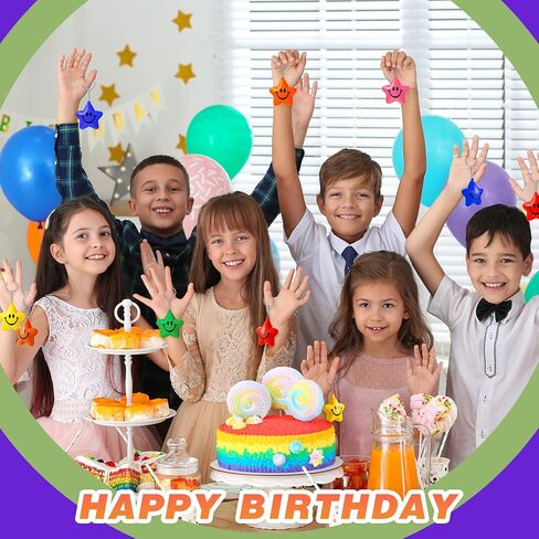 24 Pcs Star Stress Ball Keychains Smile Face Mini Foam Balls for Kids Valentine Classroom Exchange Gifts Adults School Carnival Classroom Student Rewards Party Bag Fillers (Colorful) in Kuwait