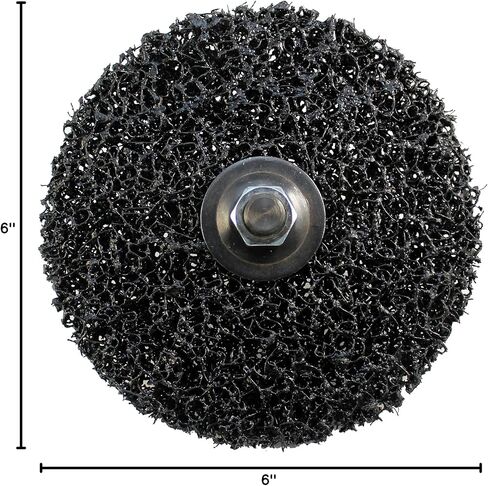 قرص تنظيف وتقشير الفتحات المركزية 99180 من Sungold Abrasives يتضمن حاملًا واحدًا (3 عبوات)، 6 بوصة × 1/2 بوصة in Kuwait