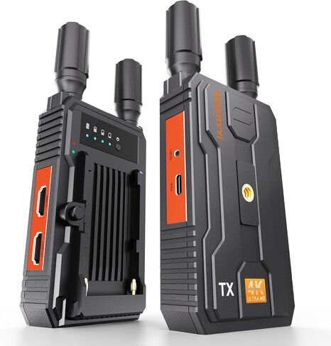 (Only RX) Wireless HDMI 4K,Ultra-Long Range Plug and Play, 2.4/5G Wireless Video Transmission System for Streaming Camera Video/Audio from Laptop/PC toHDTV/Projector/Video Monitor in Saudi Arabia