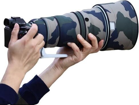 معطف Rolanpro مقاوم للماء للعدسات المموهة لهاتف Sony FE 300 مم F2.8 GM OSS غطاء حماية لعدسة Sony 300 مم - #رمادي رقمي مقاوم للماء in Kuwait