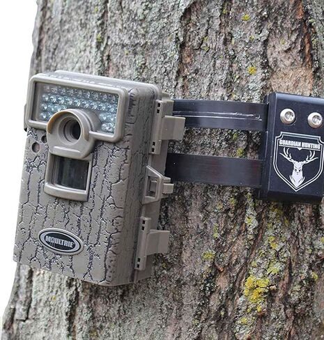 Trail Camera Lock by Guardian - Game Cam Tree Mount Holder Accessory and Heavy Duty Metal Security Locking Strap to Replace Lockbox and Reduce Theft (48 inch) (Maxx (Block 2X Bigger)) in Kuwait