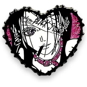 NANA Pin Enamel NANA Osaki Komatsu Pin Anime Manga Pin Rock Pin Black stone Pin Music Pin Hard Enamel