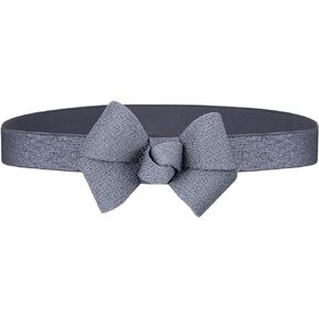 Womens Belts for Dress Skinny Thin Bow Decor Elastic Belt for Women Wasit